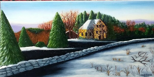 Carole Ewing Oil Painting Titled Abandoned Mill
