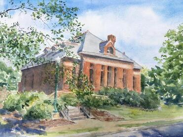 Picture - Michele Heller’s entry, “Bucknell Hall” in last year’s Susquehanna Art Society’s online exhibition.