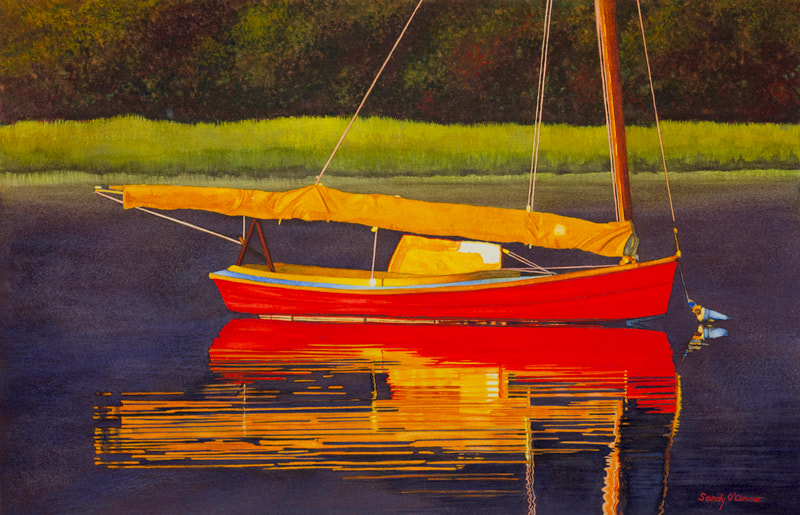 Golden Sail art by Sandy O'Connor