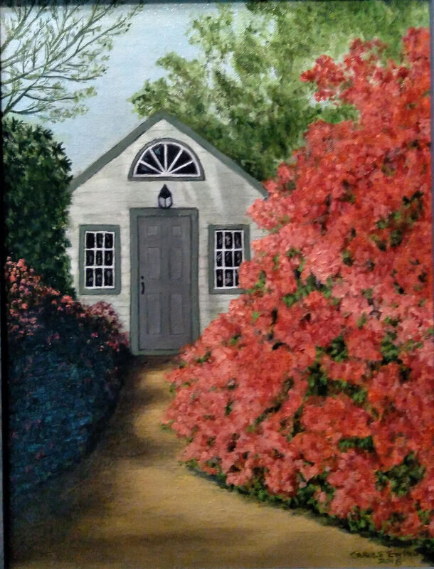 "Keithan's Garden Cottage" Oil by Carole (Pisani) Ewing