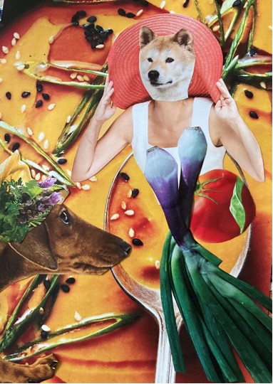 Soup to Go Photomontage by Linda Sue Boos